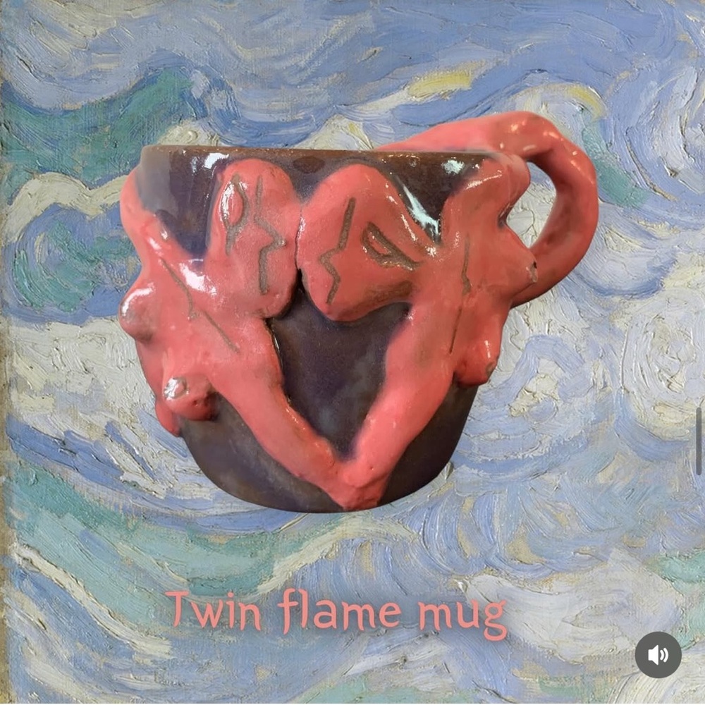 Handcrafted Twin Flame Mug